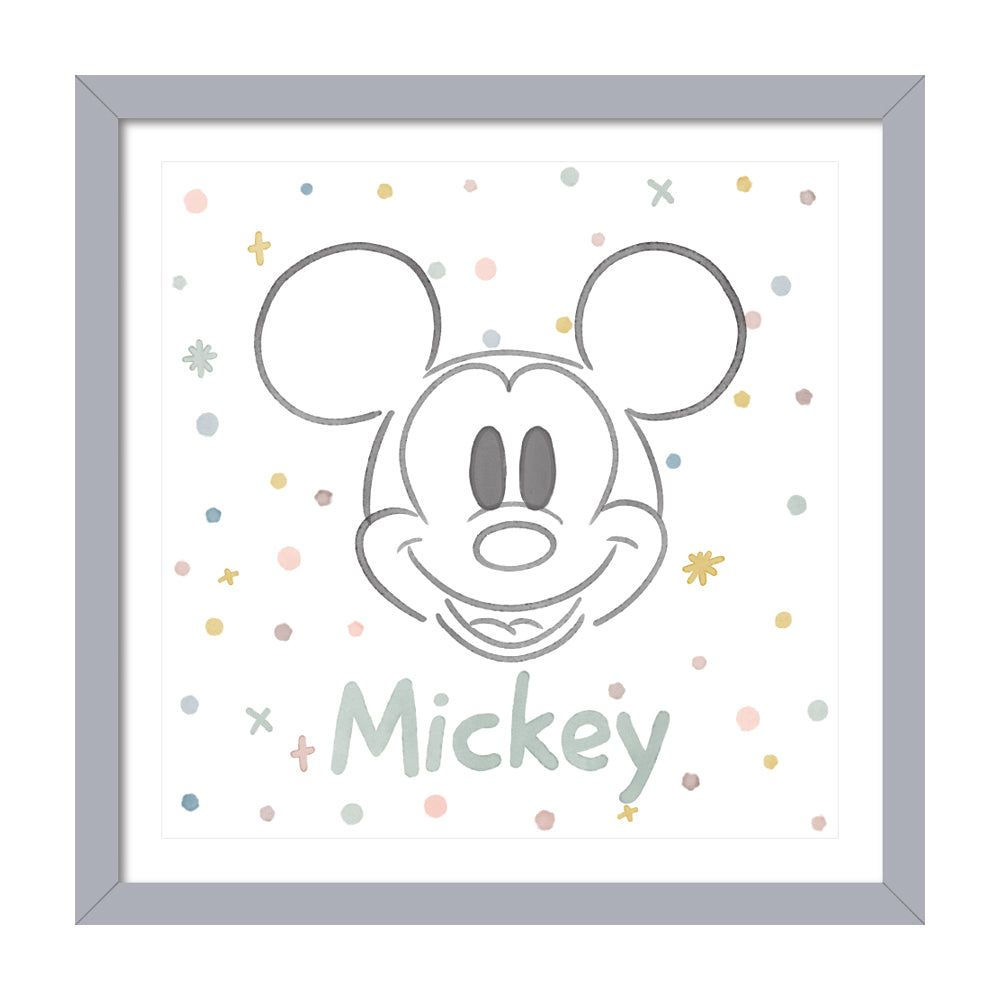 Mickey And Friends M Is For Mickey Framed Art 40x40cm