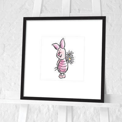 Winnie The Pooh Feeling A Little Shy Framed Art 30x30cm