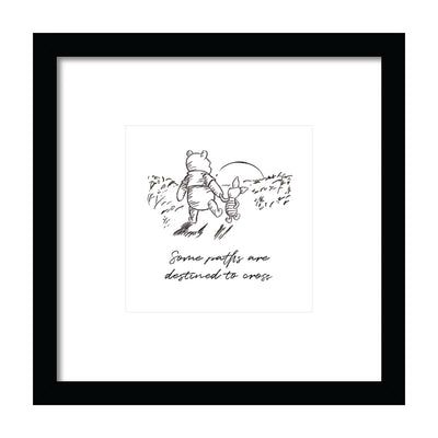 Winnie The Pooh Some Paths Are Destined To Cross Framed Art 30x30cm