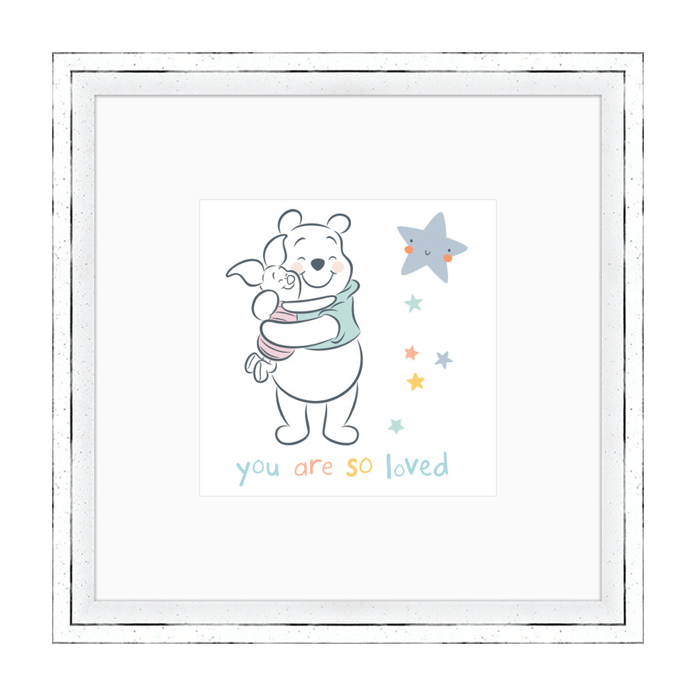 Winnie The Pooh You Are So Loved Framed Art 30x30cm