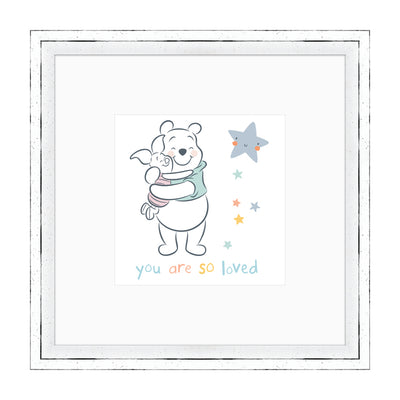 Winnie The Pooh You Are So Loved Framed Art 30x30cm