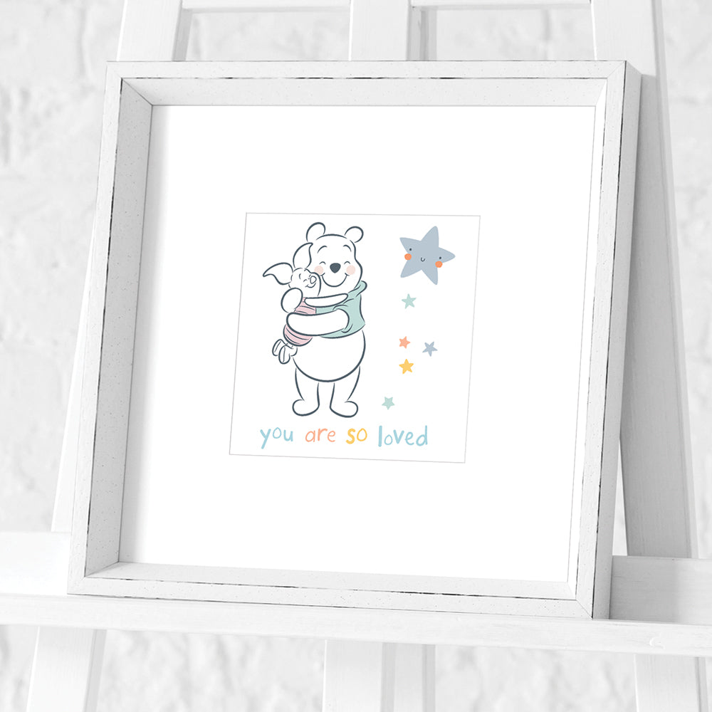 Winnie The Pooh You Are So Loved Framed Art 30x30cm