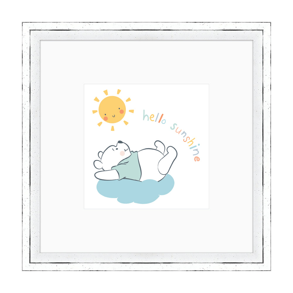 Winnie The Pooh Hello Sunshine Framed Art 30x30cm