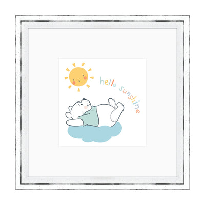 Winnie The Pooh Hello Sunshine Framed Art 30x30cm