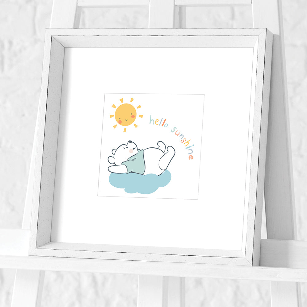 Winnie The Pooh Hello Sunshine Framed Art 30x30cm