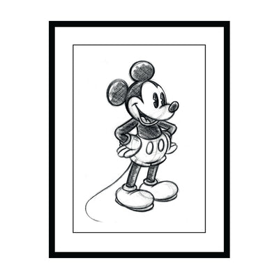 Mickey Mouse Sketch Framed Art 60x80cm