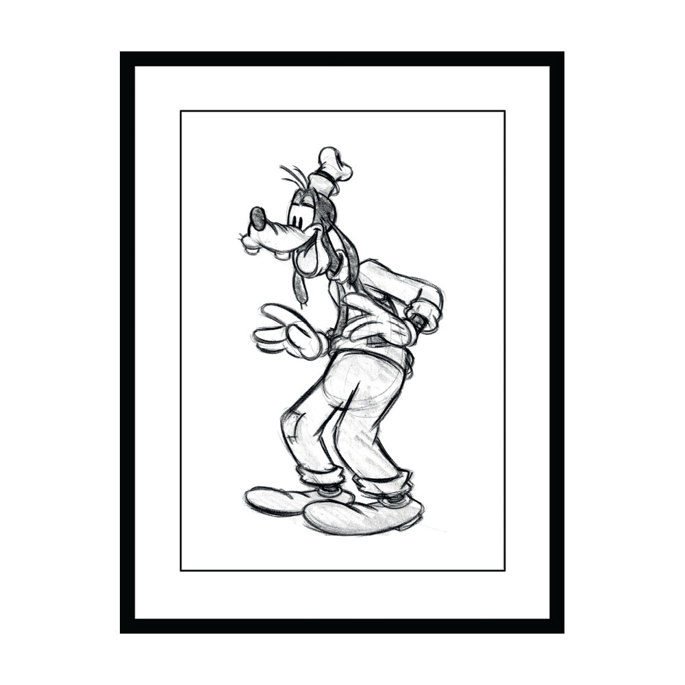 Goofy Sketch Framed Art 60x80cm