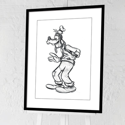 Goofy Sketch Framed Art 60x80cm