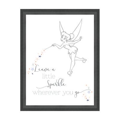 Peter Pan Tinker Bell Framed Art 30x40cm