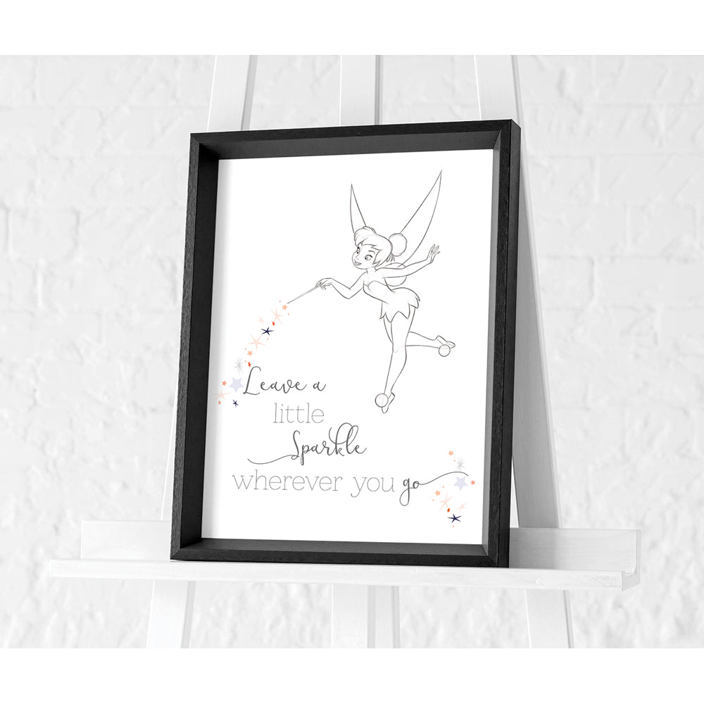 Peter Pan Tinker Bell Framed Art 30x40cm