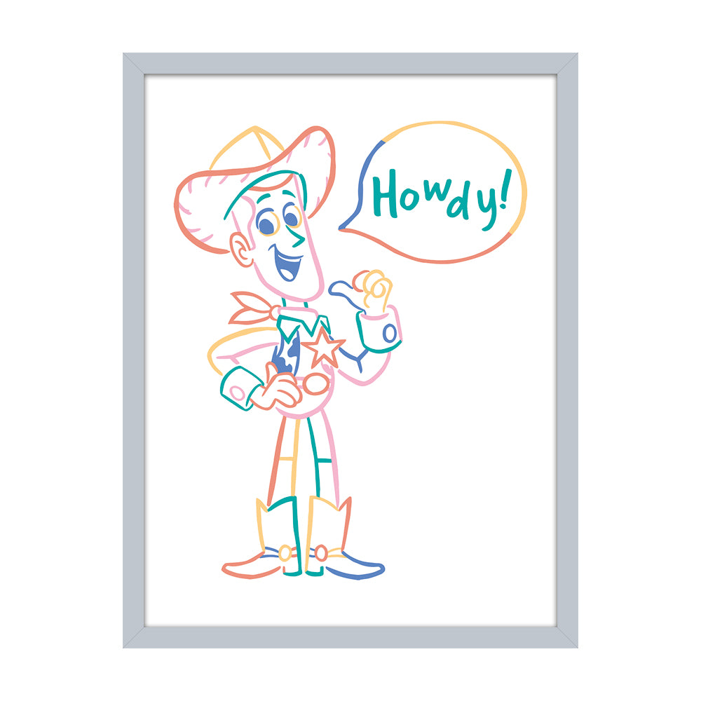 Toy Story Howdy Framed Art 30x40cm