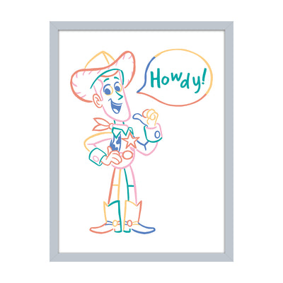 Toy Story Howdy Framed Art 30x40cm