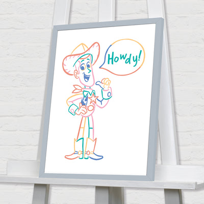 Toy Story Howdy Framed Art 30x40cm