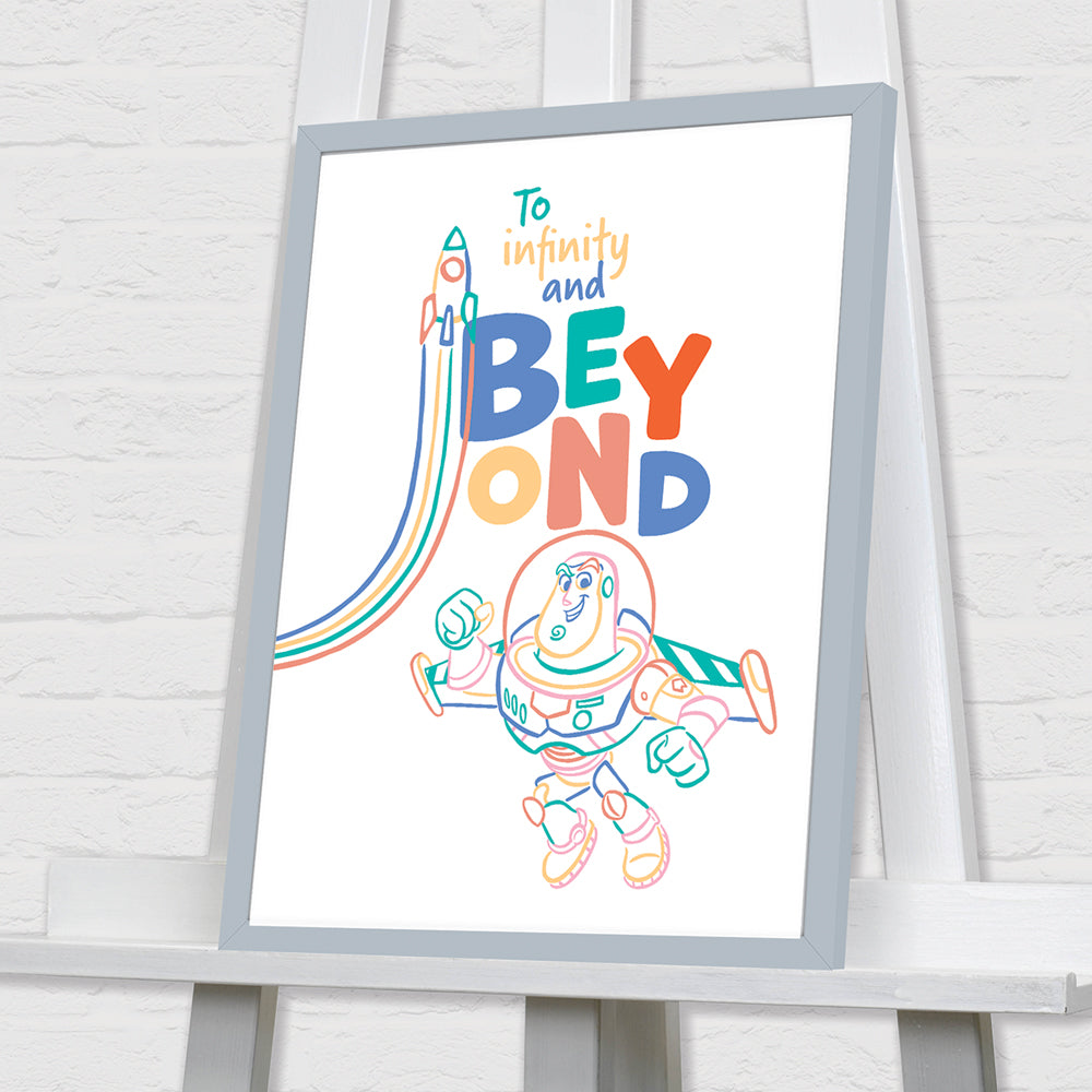 Toy Story To Infinity And Beyond Framed Art 30x40cm