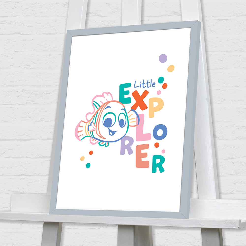 Finding Nemo Little Explorer Framed Art 30x40cm