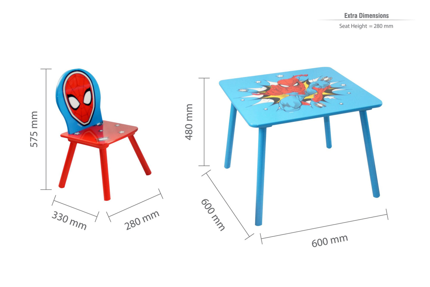 Spiderman Table & Chairs