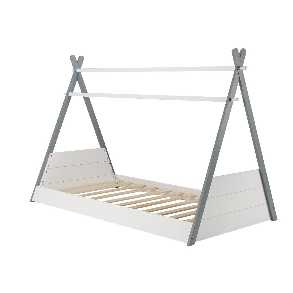 Teepee Bed Frame - White & Grey