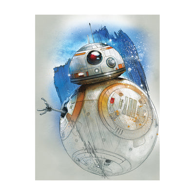 Star Wars: The Last Jedi BB-8 Brushstroke Canvas 60x80cm