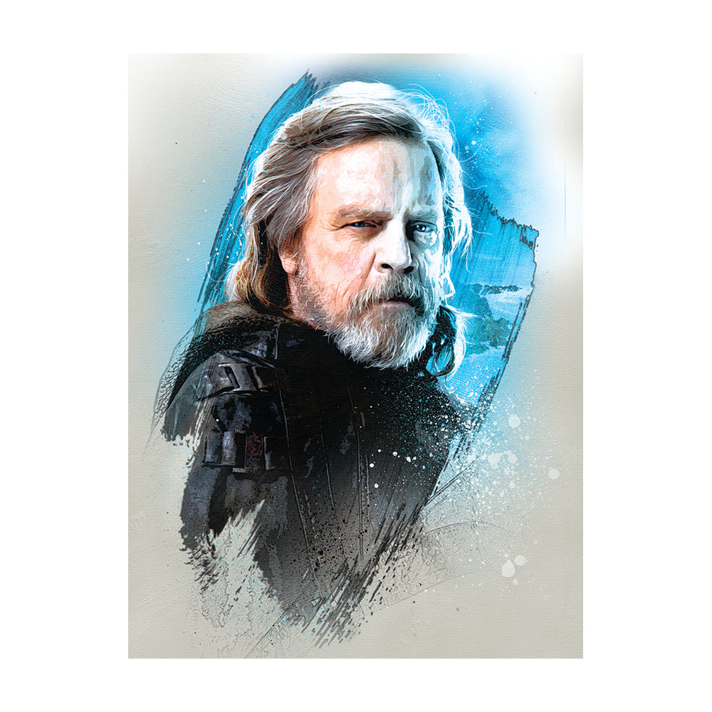 Star Wars: The Last Jedi Luke Skywalker Brushstroke Canvas 60x80cm