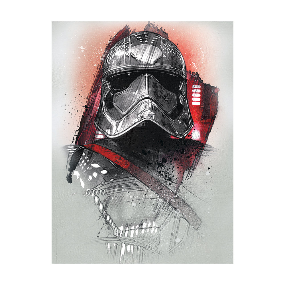 Star Wars: The Last Jedi Captain Phasma Brushstroke Canvas 60x80cm