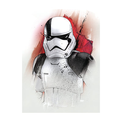 Star Wars: The Last Jedi Executioner Trooper Brushstroke Canvas 60x80cm