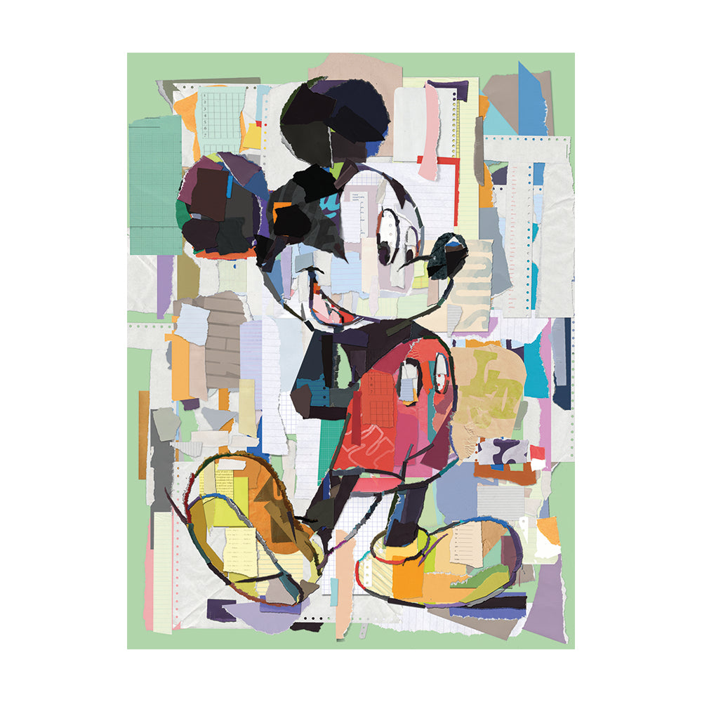 Mickey Mouse Office Decoupage Canvas 60x80cm