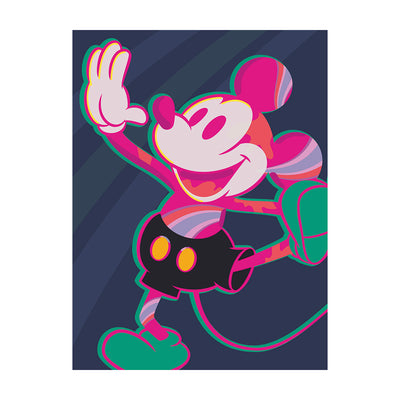 Mickey Mouse Warped Canvas 60x80cm