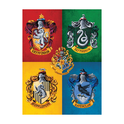 Harry Potter Colourful Crests Canvas 60x80cm