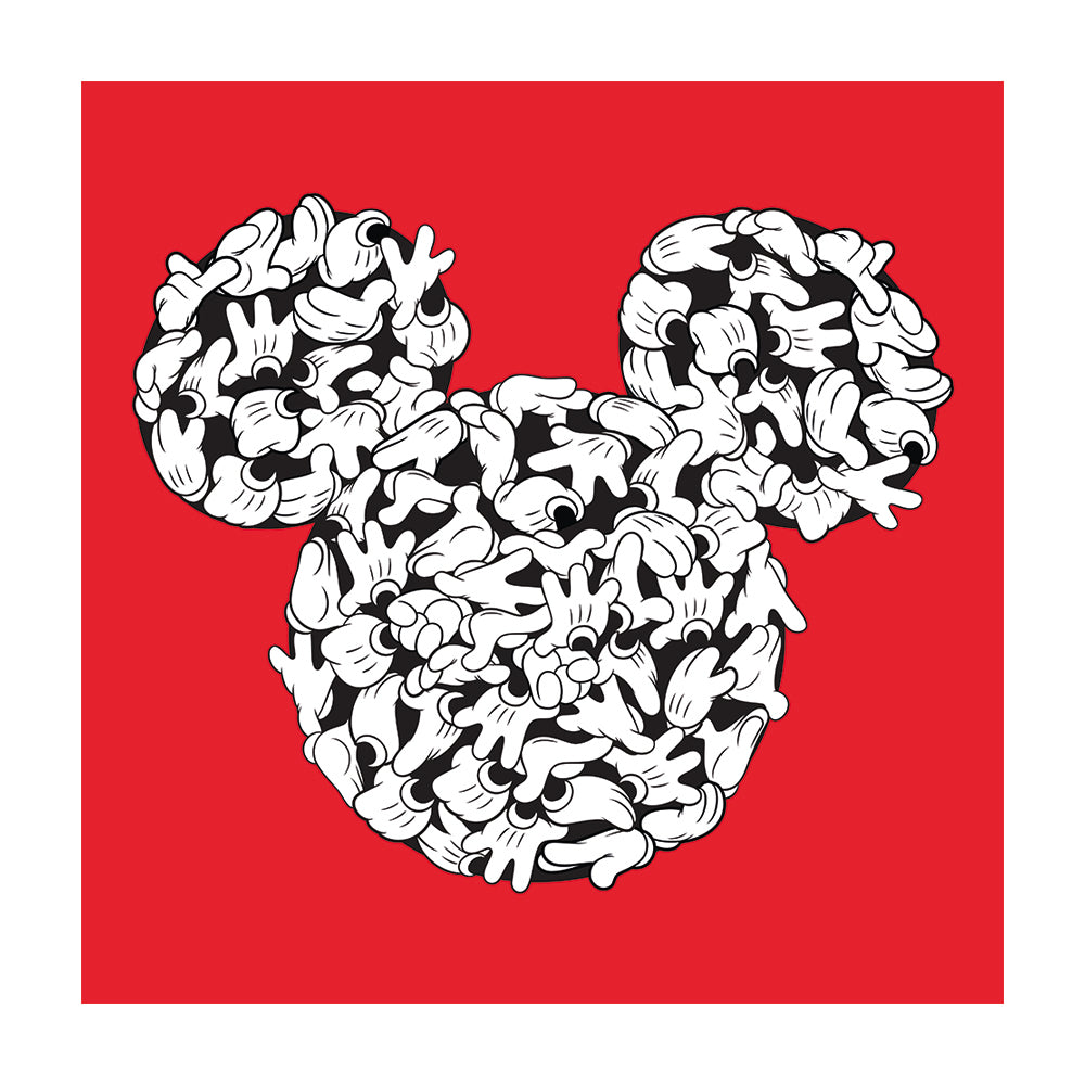 Mickey Mouse Hands Canvas 40x40cm