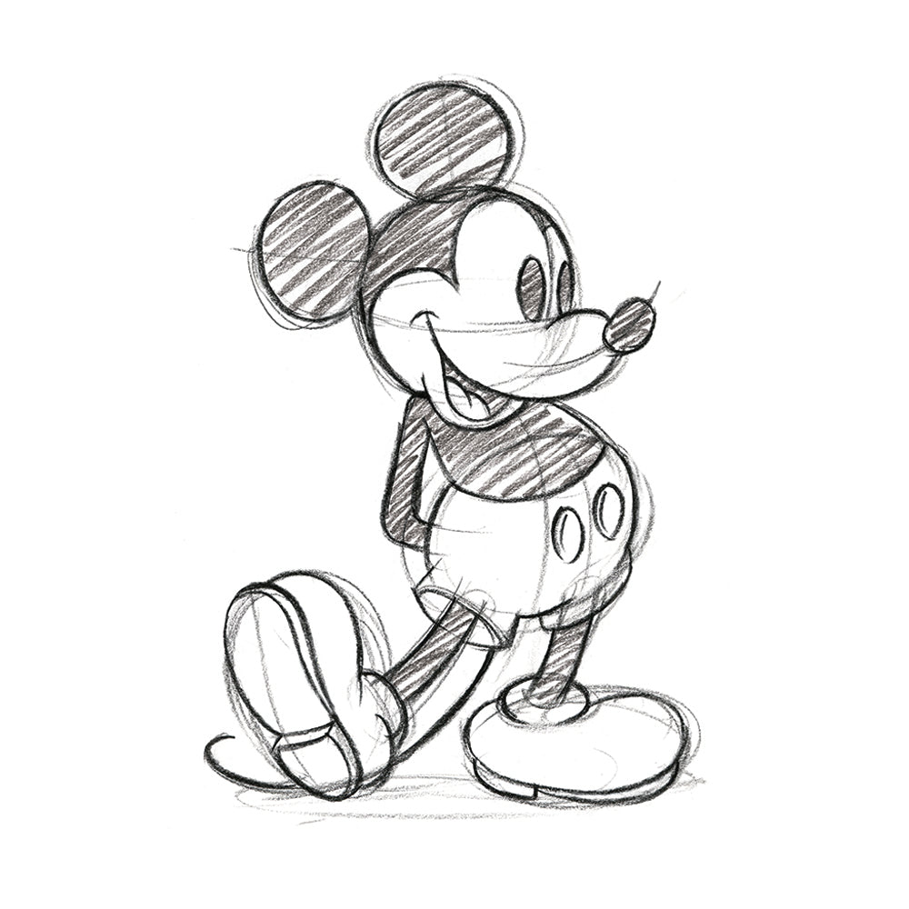 Mickey Mouse Sketched Single Canvas 60x80cm