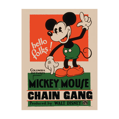 Mickey Mouse Chain Gang Canvas 60x80cm