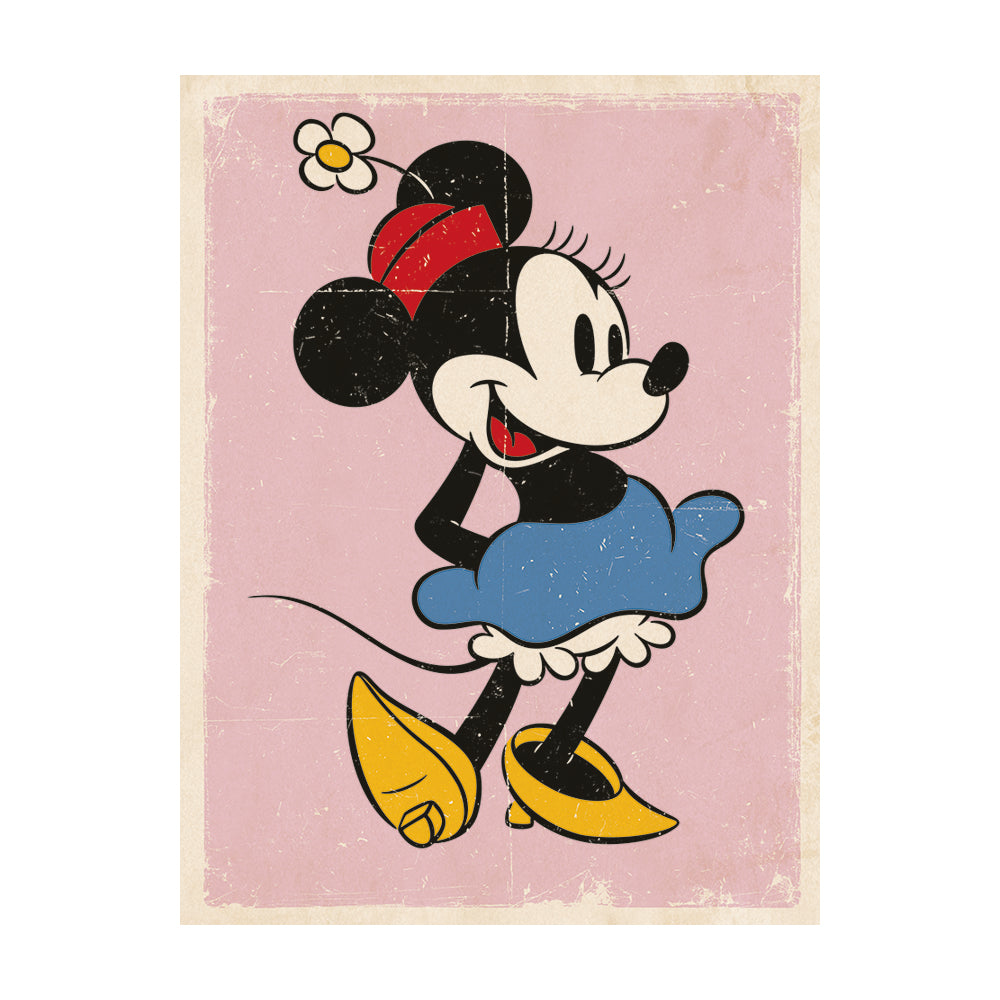 Minnie Mouse Retro Canvas 60x80cm