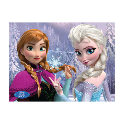 Frozen Anna & Elsa Woods French Canvas 60x80cm