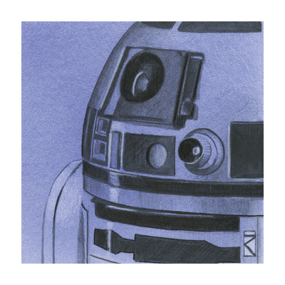 Star Wars R2-D2 Sketch Canvas 30x30cm