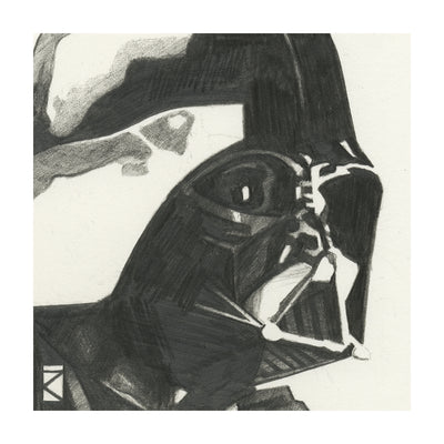 Star Wars Darth Vader Sketch Canvas 30x30cm