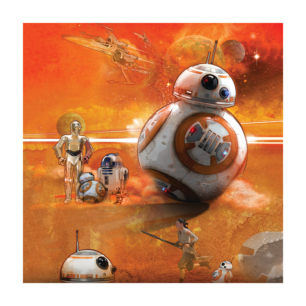 Star Wars Ep7 BB8-Art Canvas 30x30cm