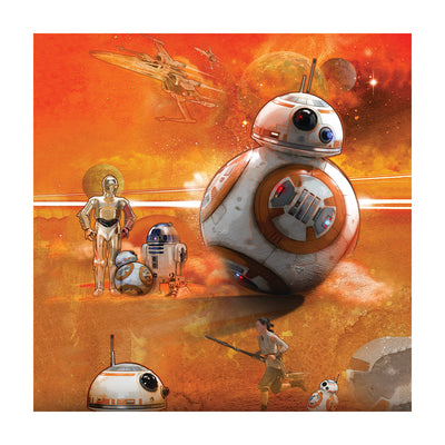 Star Wars Ep7 BB8-Art Canvas 30x30cm