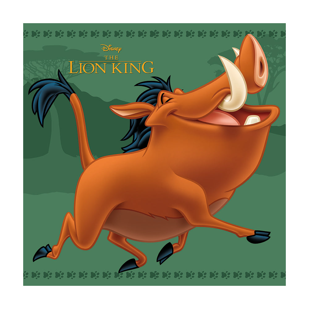 The Lion King Strolling Pumbaa Canvas 30x30cm