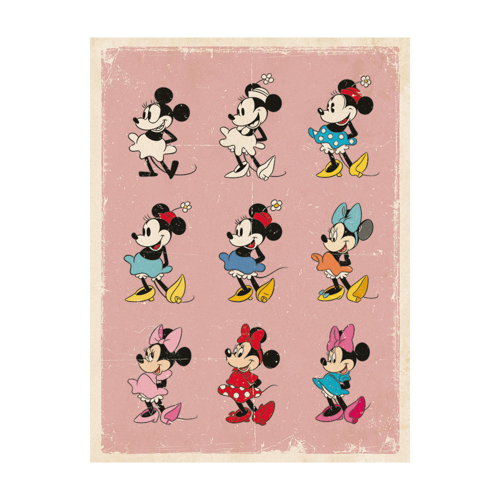 Minnie Mouse Evolution Canvas 30x40cm