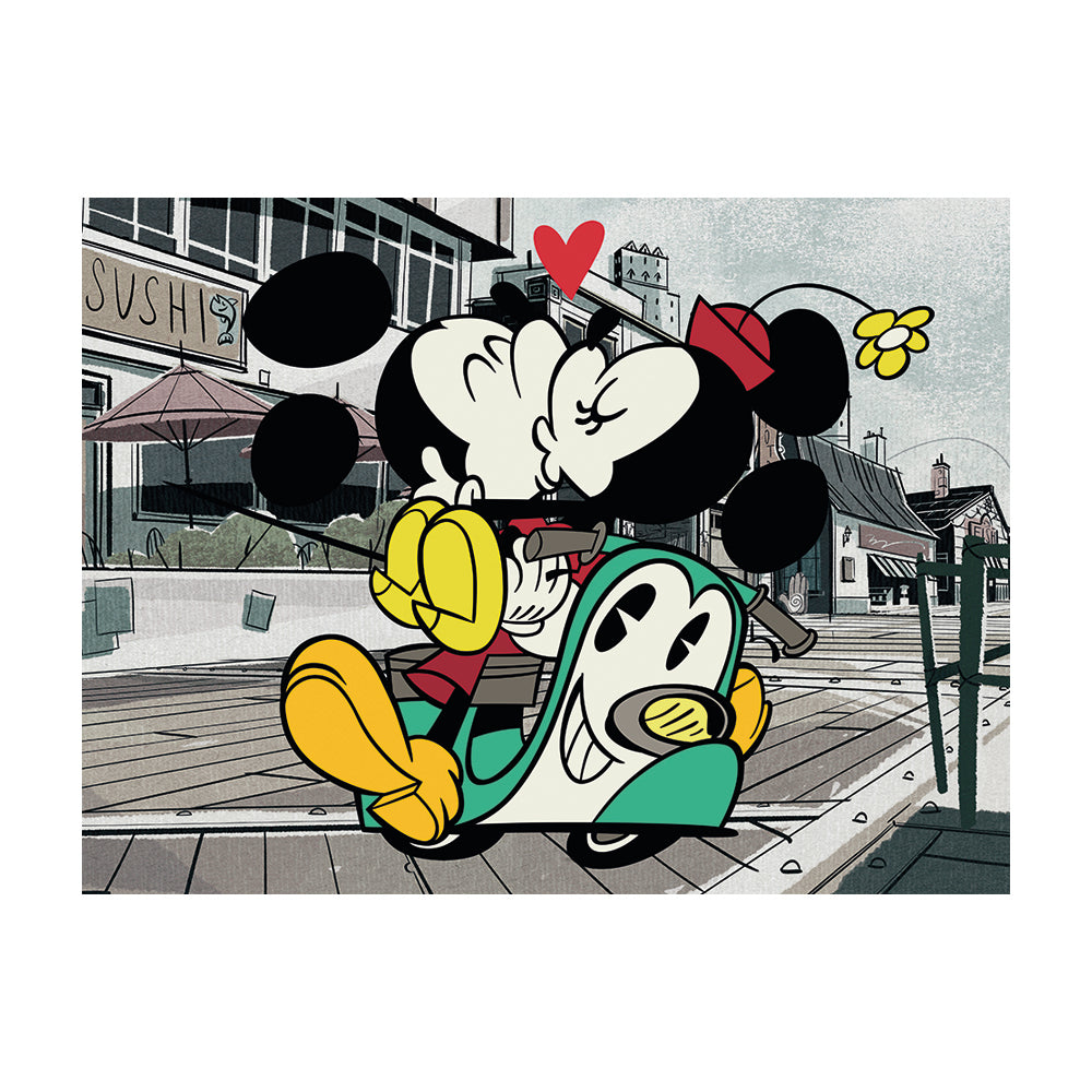 Mickey Shorts Mickey And Minnie Canvas 30x40cm