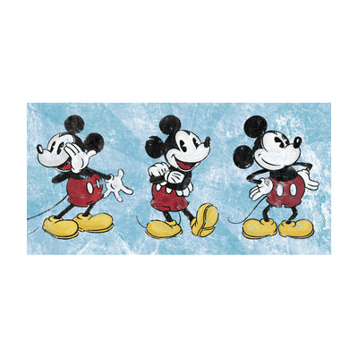 Mickey Mouse Squeaky Chic Triptych Canvas 50x100cm