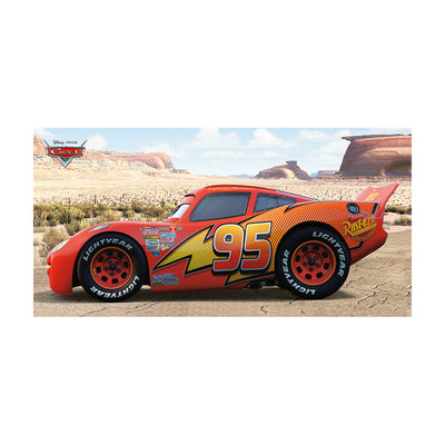 Cars Lightning McQueen Sideshot Canvas 50x100cm