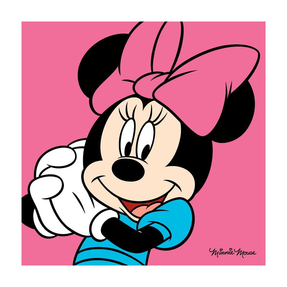 Minnie Mouse Pink Canvas 40x40cm