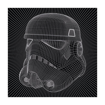 Star Wars Stormtrooper Wire Canvas 40x40cm