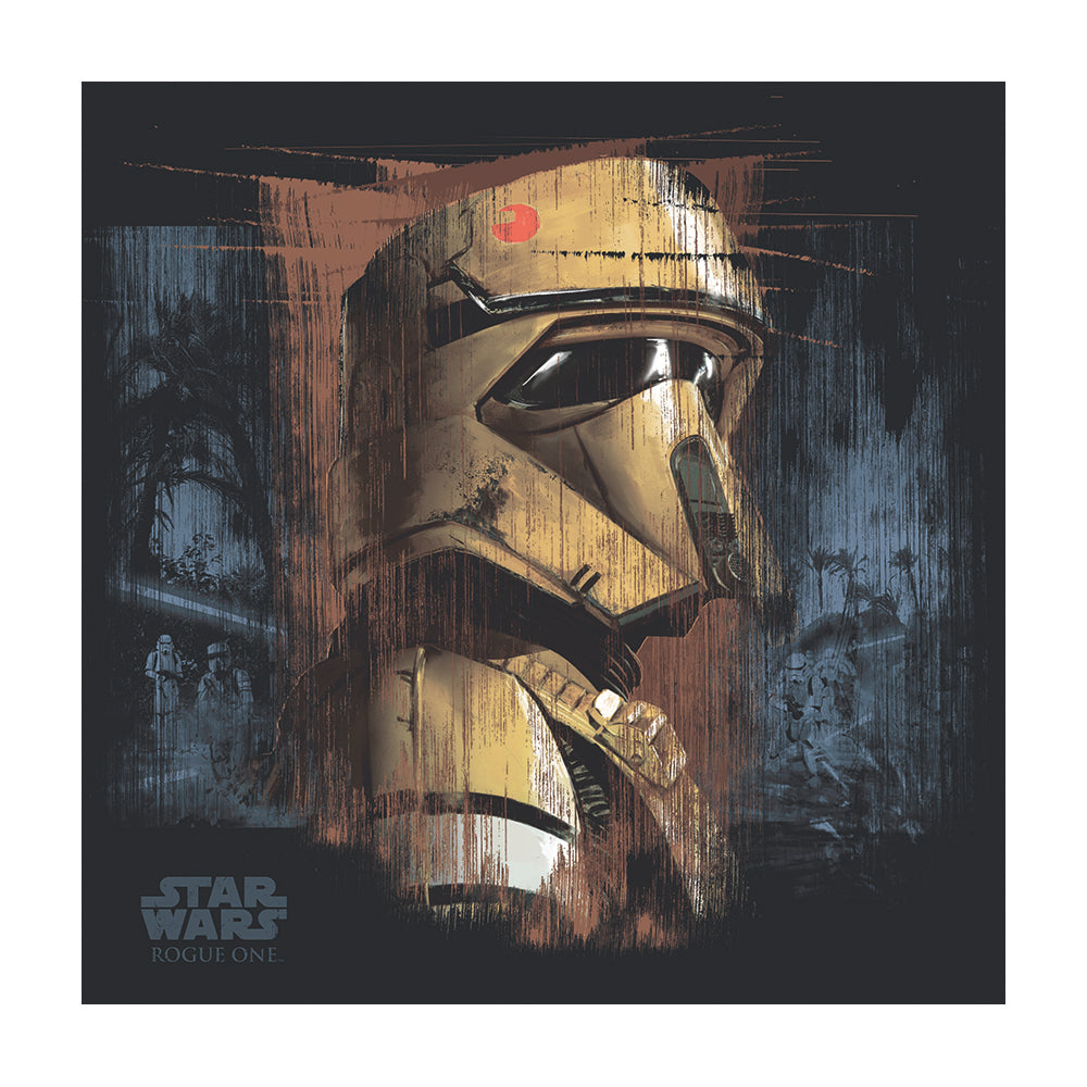 Star Wars Rogue One Scarif Trooper Black  Canvas 40x40cm