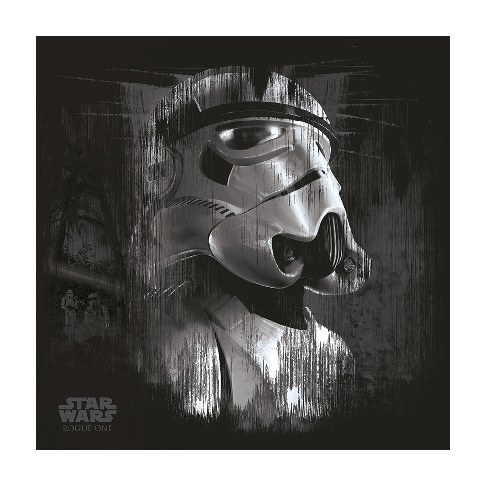 Star Wars Rogue One Stormtrooper Black Canvas 40x40cm