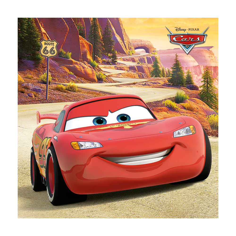 Cars Lightning McQueen Route 66 Canvas 40x40cm