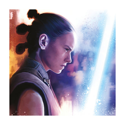 Star Wars: The Last Jedi Rey Lightsaber Paint Canvas 40x40cm