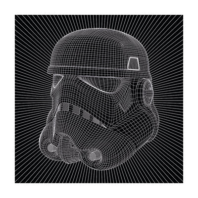 Star Wars Stormtrooper Wire Canvas 60x60cm