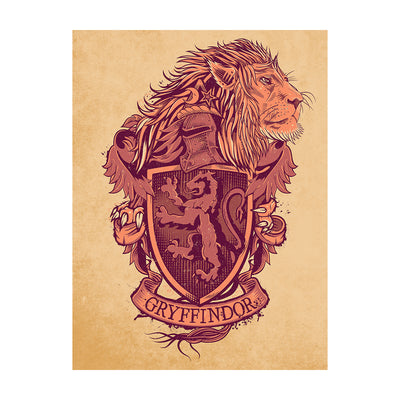 Harry Potter Gryffindor Crest Canvas 60x80cm